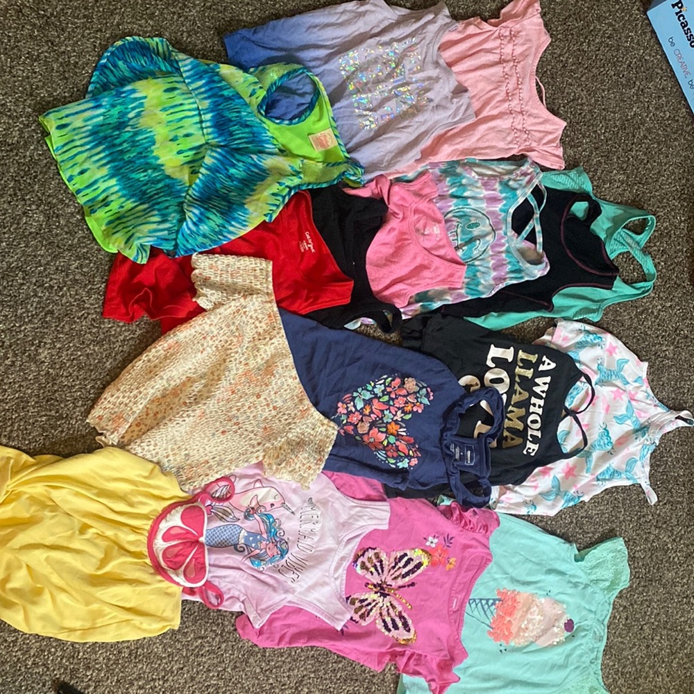 Lot of girls size 6/6x tank tops